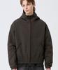 TRILLION Check Pattern Hooded Zip-Up Windbreaker_3Color