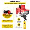 Electric Wire Rope Hoist with Trolley, Electric Wire Rope Hoist with Trolley Remote Control Industry 1000KG/2200LBS Capacity