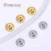 18K Gold Plated 6mm Bead Caps For Jewelry Making,Brass Beads Cap Spacer Beads For DIY Bracelets&Earrings Making Accessories