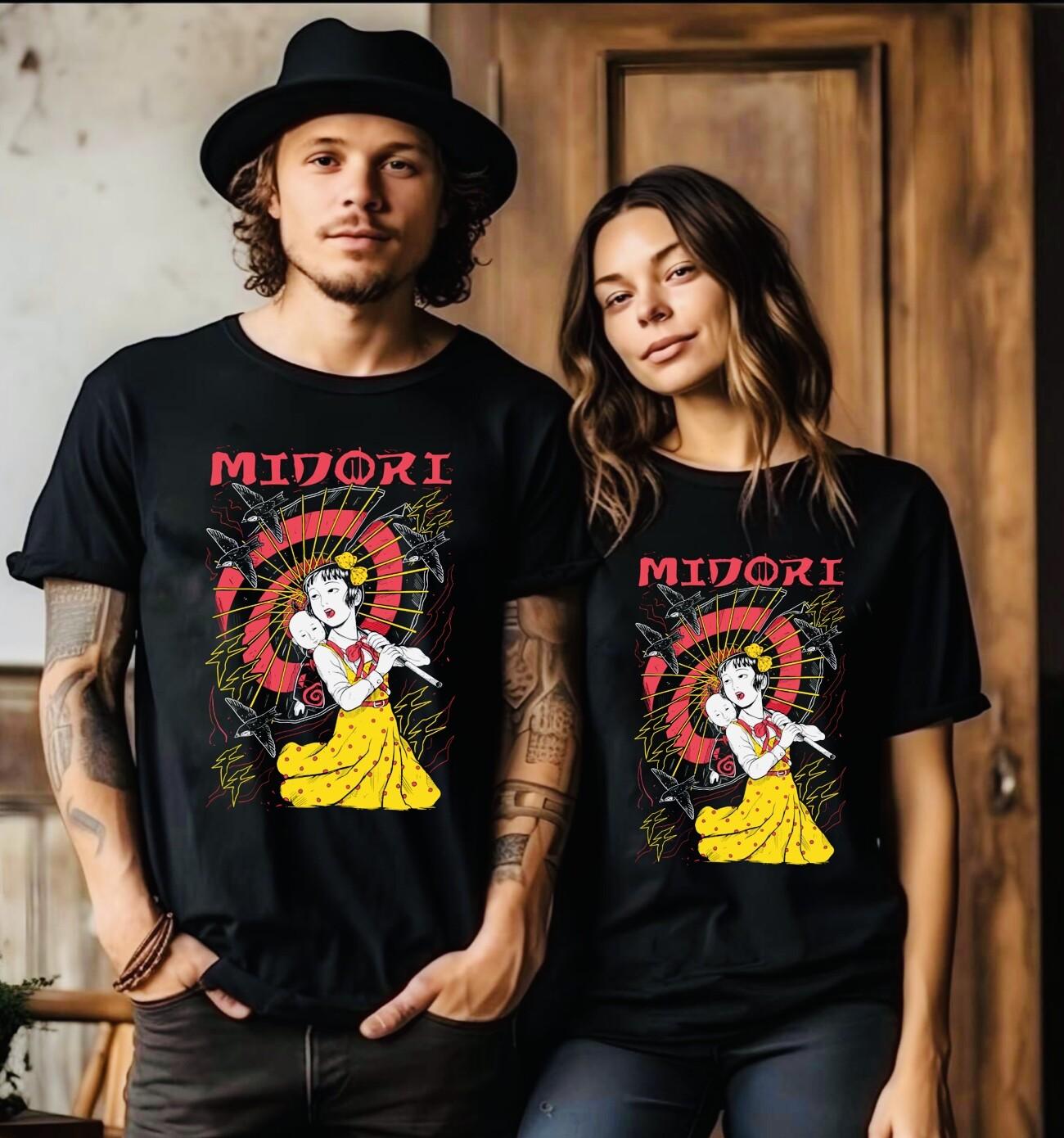MIDORI THE CAMELLIA GIRL T-Shirt Mens Womens Tees Top Shojo Tsubaki Suehiro Maruo Anime Tee All Size 2XL