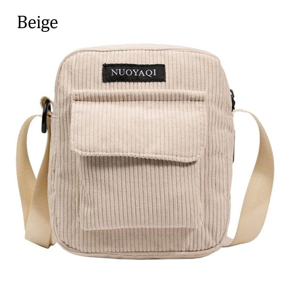 6 Farben Kord-Schultertasche Damen Herren Kord-Umhängetasche Niedliche Kleine Handtaschen Lässige Outdoor-Umhängetaschen
