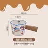 New Ceramic Milk Measuring Cup, Coffee Small Milk Cups, Mini Wooden Handle Bowl with Scale, Italian Espresso Cup 3.38oz/100ml