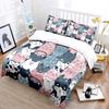 Cute Cartoon Cat Pattern Bedding Set For Kids Luxury Gift 3Pcs Digital Print Comforter Set Soft Comfortable Breathable