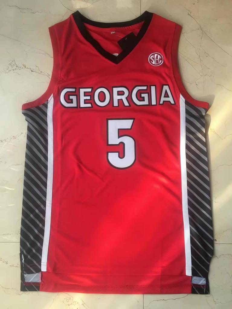 Edwards 5 Vintage Red & White Jersey | Embroidered Hip Hop Basketball Tank | Training & Casual Wear