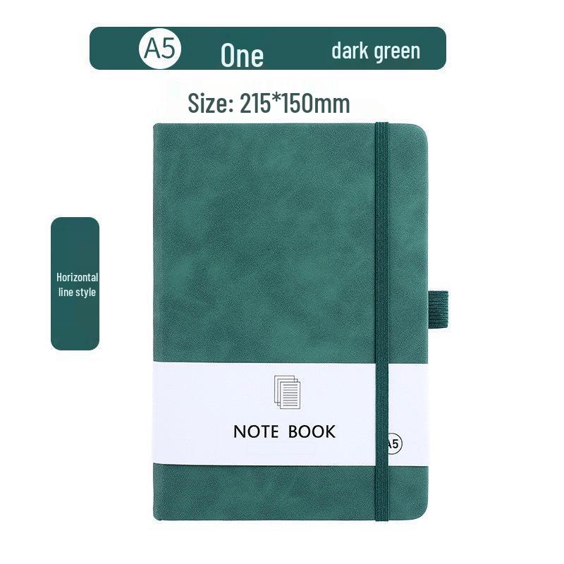 Portable A7 Color Elastic Band Notebook - Student Memo with Skin Feel Leather Cover