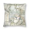 Poppy And Her Babies Sit By Fire Pillowcase Polyester Linen Velvet Printed Zip Decor Throw Pillow Case Home Cushion Cover x