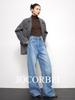 JOCORBEI Wide-Leg Women's Jeans - Casual, Slimming, Floor-Length Old Money Style.