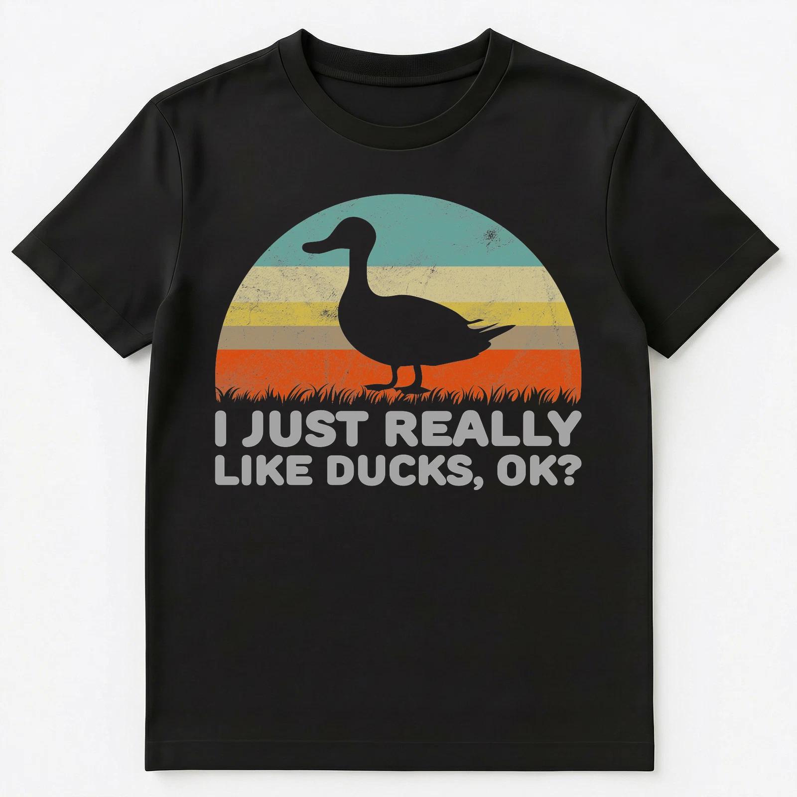 Funny I Just Really Like Ducks Ok T Shirt Unisex T-Shirt L