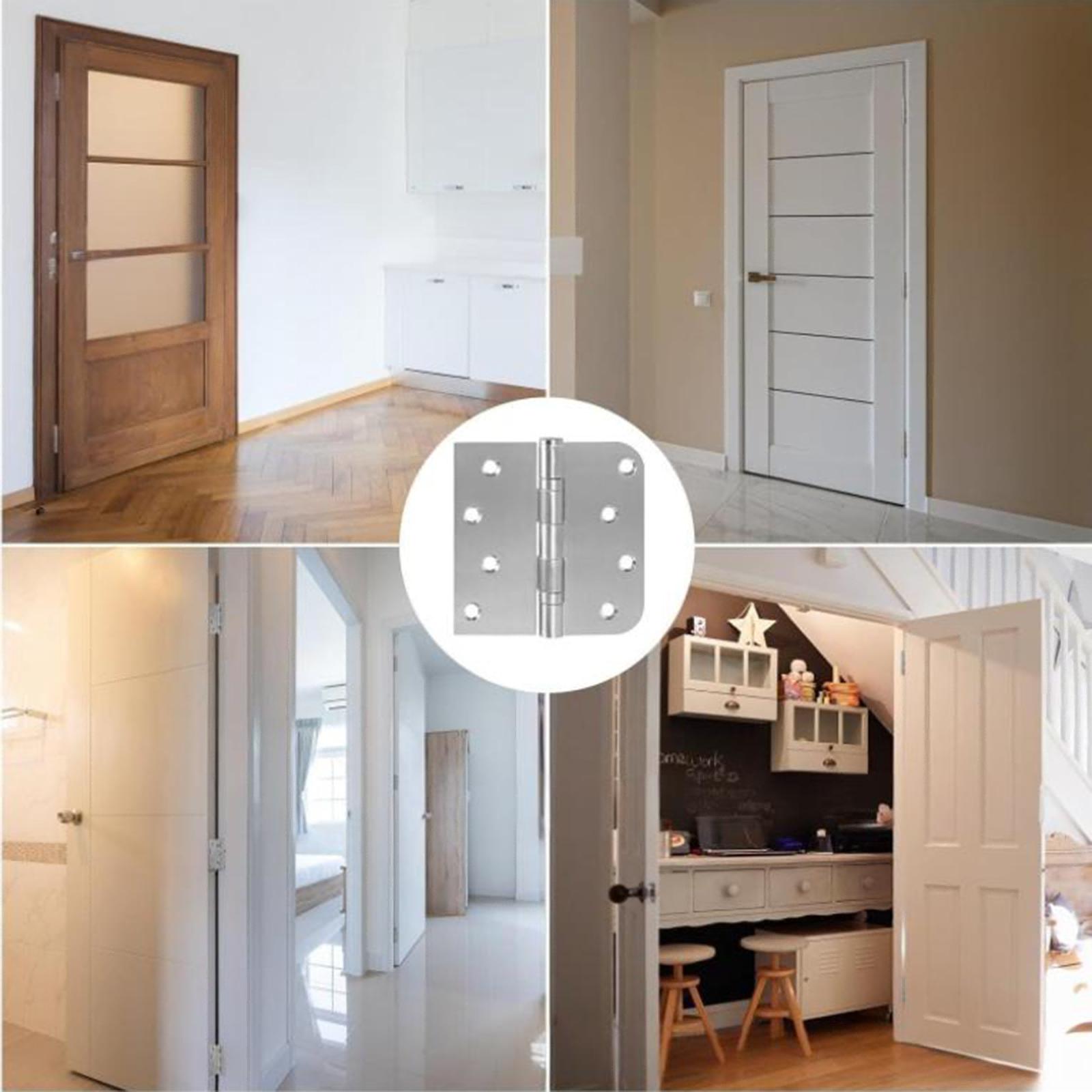 

Stainless Steel Mute Hinge Room Door 3.5Inch Bearings Hinges Thick Heavy Doors Strong Load Bearing Gemel Furniture Hardware One Size