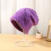 Rabbit Hair Pile Hat for Women Autumn Winter Plush Japanese Cute Ladies Hat Warm Fur Hats EMA