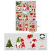 1 Set Of Christmas Dwarf Window Stickers Static Clings For Window Glass Door Decoration Scene Layout