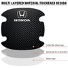 4PCS Car Door Handle Protection Sticker Emblem Car Decoration Styling For Honda Fit Mugen Insight Type S R VTEC DOHC Modulo Vezel Legend RR Si