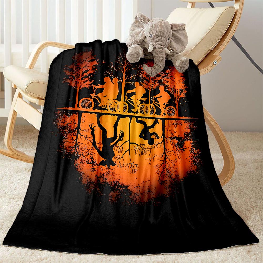Stranger Things Mashup Suitable Blanket for Offices, Travel, Living Rooms Also a Good Gift for Friends and Family Suitable for All Seasons.