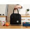 Insulated Lunch Bag with Bear Pattern, Non-Woven Thermal Bento Tote, Hand Washable Rectangular Food Carrier with Zipper Closure Non-food Contact