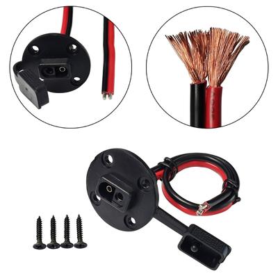 1 Satz Stromanschlussport Wetterfest Schnellanschluss Solarpanel-Stecker 12AWG SAE-Kabel für Solargenerator Batterieladegerät