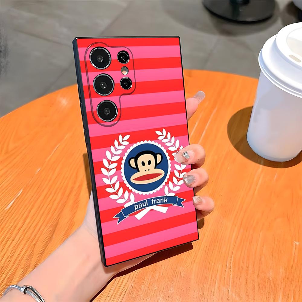 P-Paul F-Frank Big Mouth Monkey Phone Case For Samsung S26 S25 Ultra S24 S23 Fe S22 S20 S21 Plus A54 A34 A53 A16 Back Cover