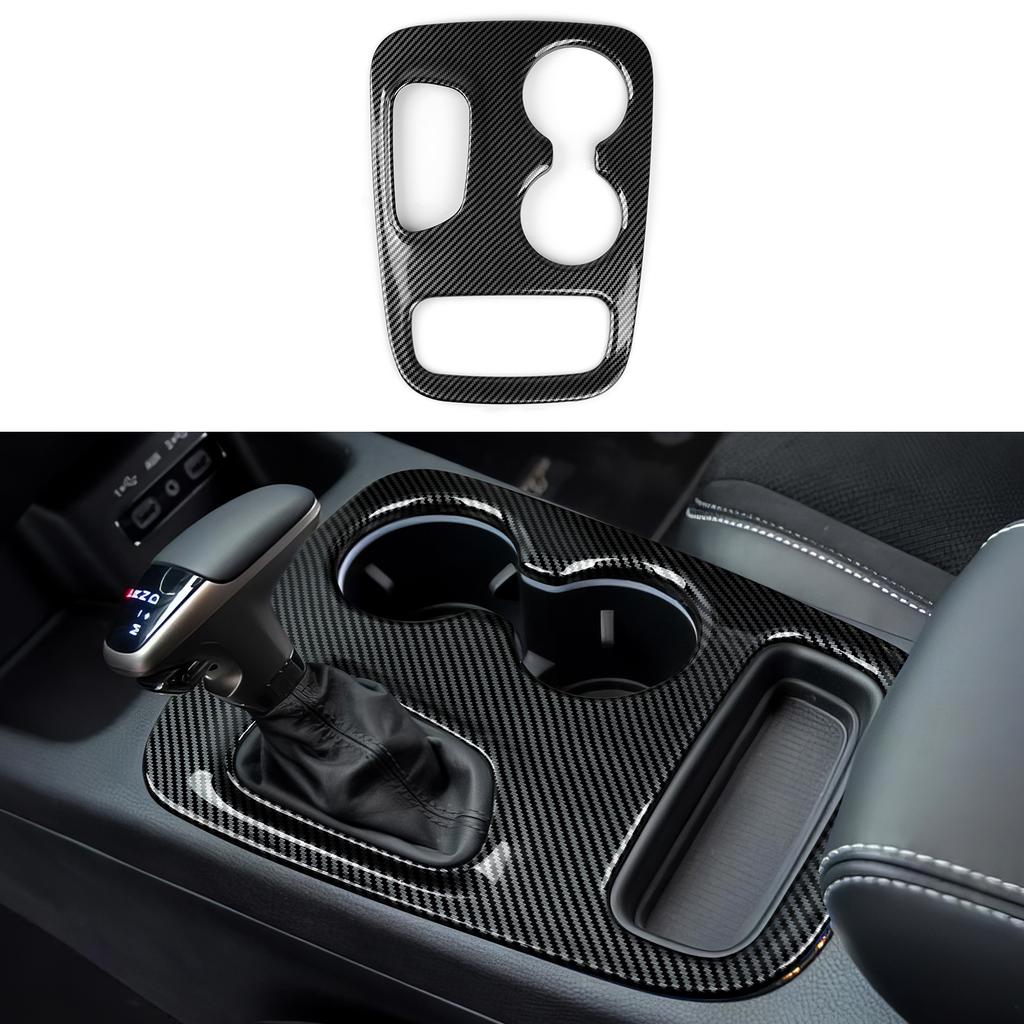 For Dodge Durango (2014-2020) Center Console Gear Shift Panel Cover Carbon Fiber Interior Sticker Car ABS Trim Accessories