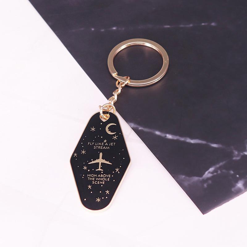 

1 Piece Bag Pendant Reputation Resort Motel Snake Music Lovers Fans Alloy Enamel Keychain Diy Decoration