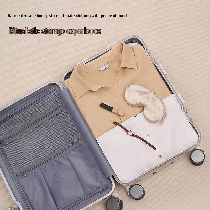 OIWAS 20-inch Aluminum Frame Business Hardside Suitcase