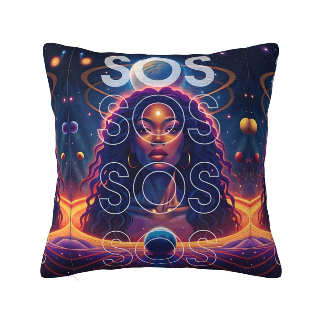 SZA Rapper Singer Square Pillow Case Cushions for Sofa s Music Vintage Pillowcover Home Decor