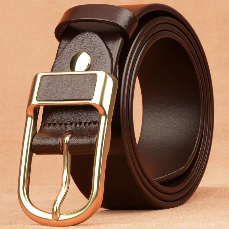 Trendy Unisex 2024 Automatic Waist Belt With Highquality Pin Buckle For Fashion
