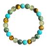 Tiger Eye Amethyst Bracelet for People Lucky Stone Jewelry Anxiety Relief Healing Crystal Gift for Wealth Abundance and Stress