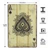Vintage Poker Metal Sign Retro Joker Tin Sign King Jack Sign Wall Decoration for Home Cafe Pub Bar Shop 8x12 Inch