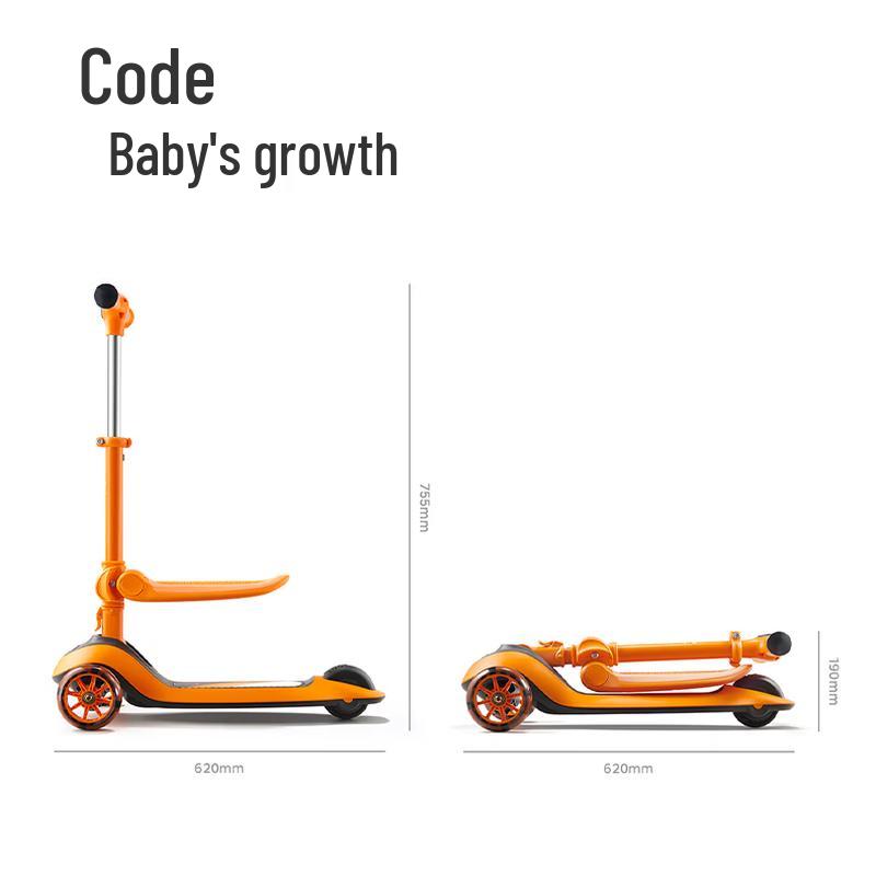 Babycare 2-in-1 Foldable Kids Scooter