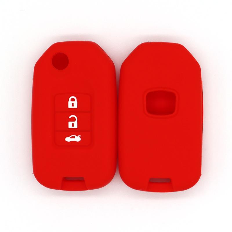 

Fall-proof key cover suitable for Honda Fit, Civic, CRV, Insight, H-XRV, Accord, spiral folding 3-key high-quality key bag красный
