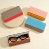 Portable Eyeglasses Protective Case Magnetic Buckle Flocking Inside Eyeglasses Sleeve Large Capacity Anti-Pressure