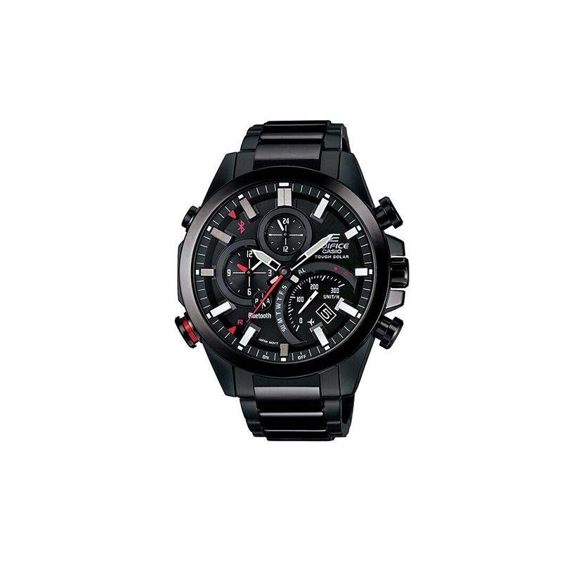 

Casio EDIFICE Solar Bluetooth Waterproof Quartz Movement Stainless Steel Strap Japanese and Korean Watch Men s Watch Black Dial EQB-501YDC-1AMPRDD чорний