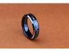 Elegant Heartbeat Couple Rings: European, American, Japanese, Korean Style, Black Double Beveled Pinky Ring.