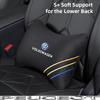 Car Headrest Cover Auto Seat Cover Head Neck Rest Pillow For VW GTI Polo Golf MK6MK7 Passat Atlas Jetta Tiguan Arteon CC Hub Cap