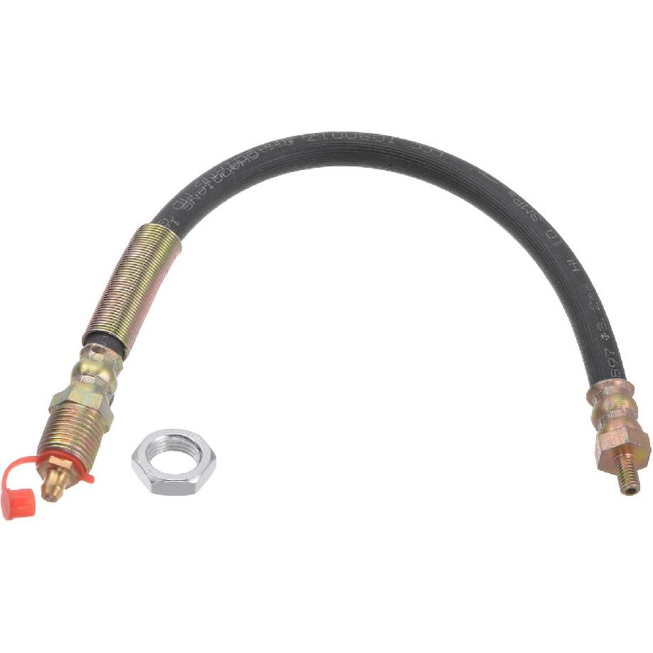 HARFINGTON M10x1mm Gewinde 11,81" Länge Flexible Verlängerung Fett-Schlauch mit Befestigungs-Sechskantmutter für Fettpresse Schmierung