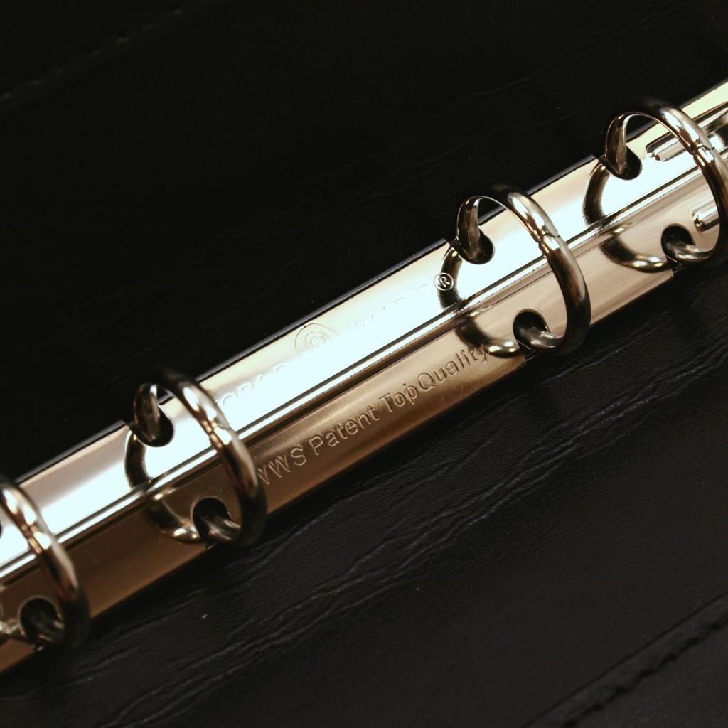 Original Ringdurchmesser 15mm Systemnotizbuch 61200 Taschenformat Ordner, [schwarz]