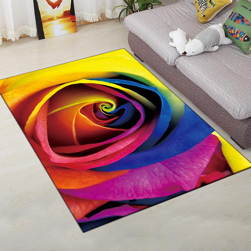 Living Room Carpet Bedroom Bedside Carpet Simple Floor Mat Foot Mat and Machine Washable Entrance Mat