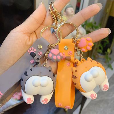 Key Chain Premium Soft Cartoon Cats Unique Decoration Durable Key Chain For Couple