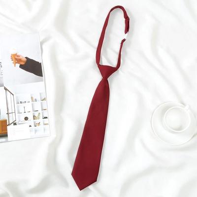 Black Necktie Women Retro Silky Narrow Neck Tie Japanese Style School Uniform Students Bow Tie