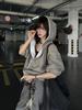 Cleanfit Reversible Houndstooth Hooded Sweatshirt – Men's Autumn/Winter Heavy-weight Zip Cardigan Jacket