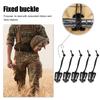 5 Stück/Los Molle Rucksack Karabiner EDC Elastisches Seil Gurtband Schnalle Feste Klemme Reisen Einfaches Tragen Tragbares Teil