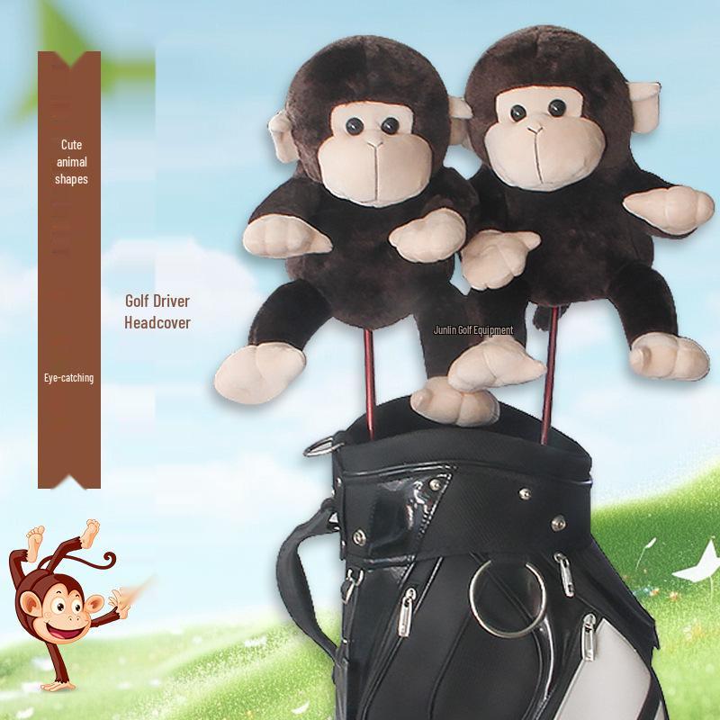 Cartoon Animal Golf Driver Cover: Plush, Cute, and Comfortable Doll Design