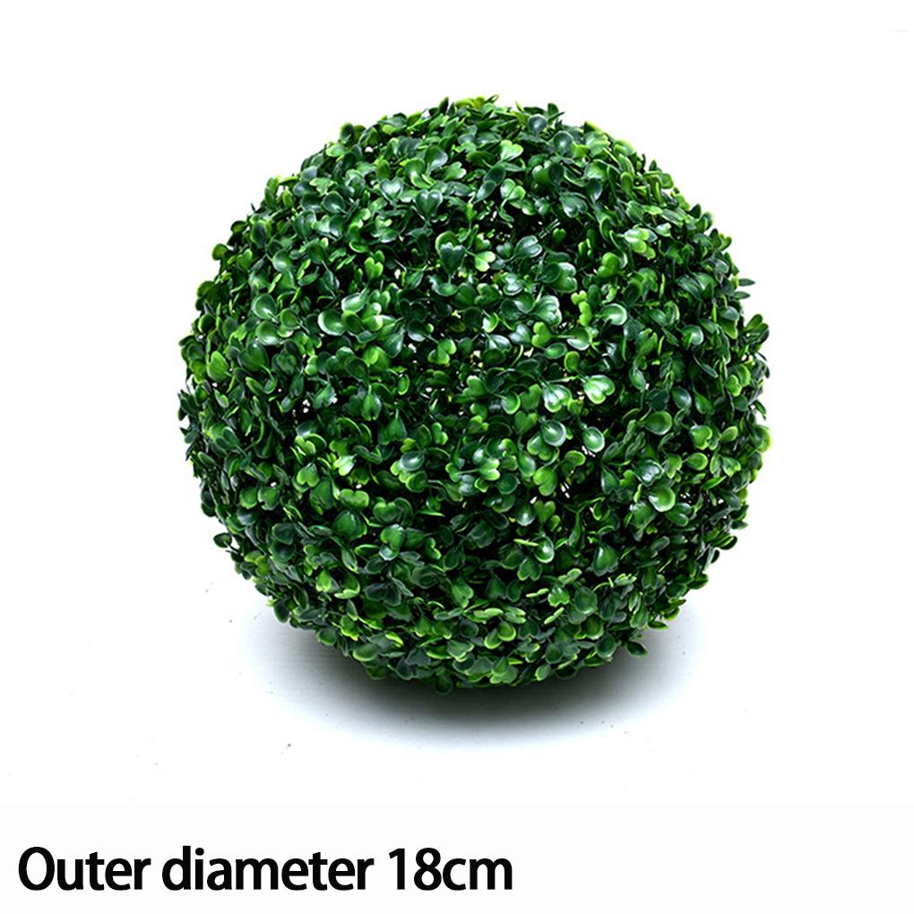2piece Faux Plant Topiarys Balls For Office Home Garden Balcony Decoration Lifelike Hanging Boxwood