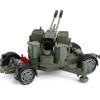 1/35 Pull Back Car Anti-Flight Cannon Flak Double Runner Mortar Rocket Launch Military Alloy Model Children's Toy Car Diecast Metal Cars Toys