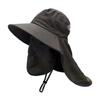 Unisex Outdoor UV Protection Sun Hat Fishing Cap Breathable Tourism Wide Brim