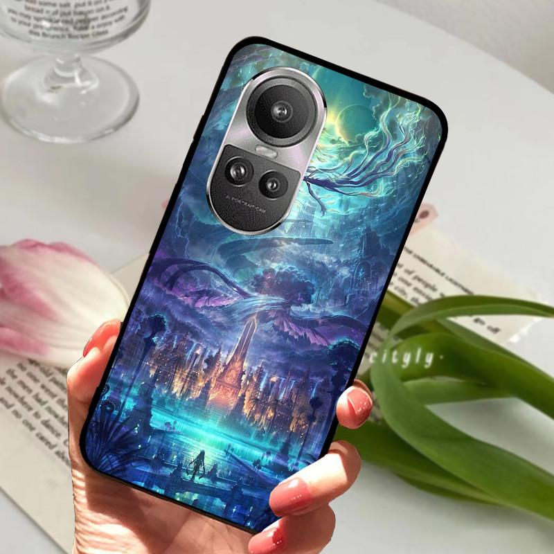 For Oppo Reno 10 5G CPH2531 Case Reno10 Shockproof Soft TPU Silicone Phone Cover For Oppo Reno 10 Pro 5G CPH2525 Funda Cartoon