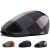 New Vintage Plaid Beret Men Women Visor Flat Cap Summer Thin Retro Soft Top Newsboy Hat Casual Female Berets Boina Adjustable