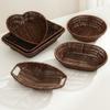 Japanese Rattan Like Dessert Tray, Fruit Basket, Ladies' Delicate Afternoon Tea, Dim Sum Tray, Snack Tray, Kitchen Storage Tray