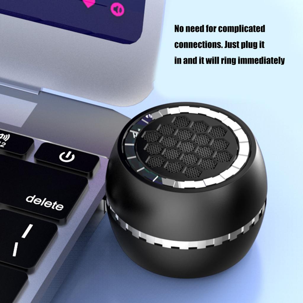 Portable Mini Speaker Sound Box Type C 3.5mm Plug Mobile Phone Amplifier External Wireless Speaker for Smartphone Tablet