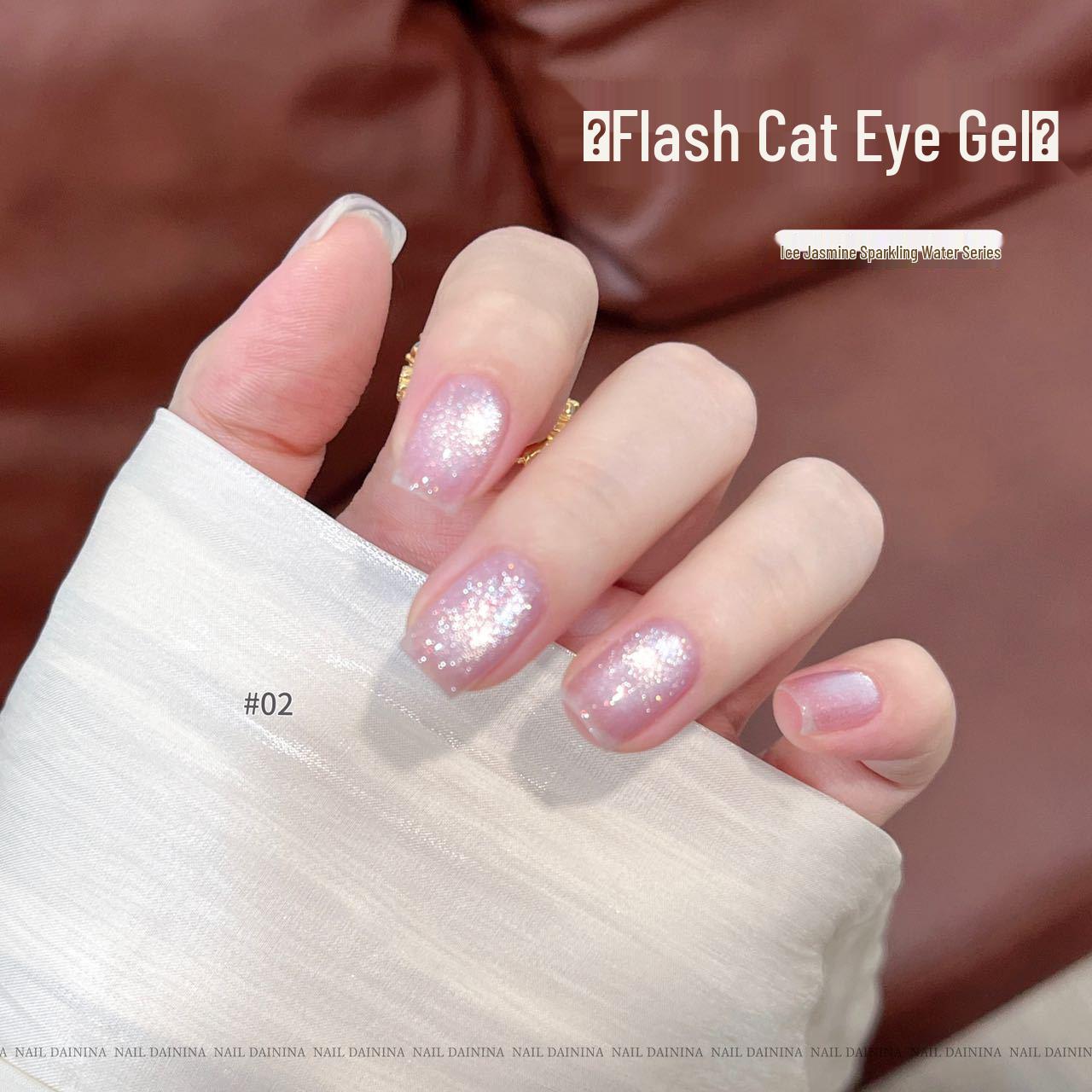 

Переливающийся Ледяной Жасмин Искрящаяся Вода Гель-самоцвет