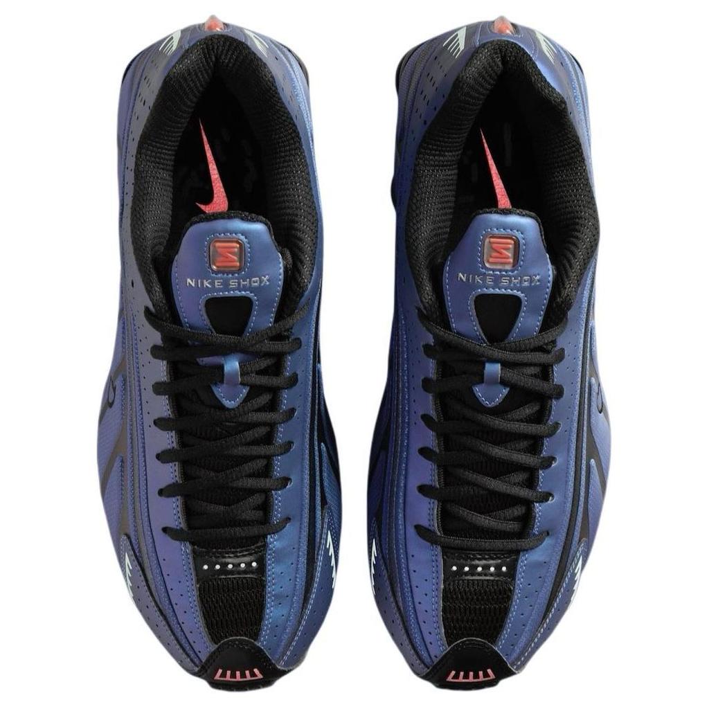 Nike Shox R4 Iridescent Men Sneakers Blue Black Hot-Punch HQ3446-001